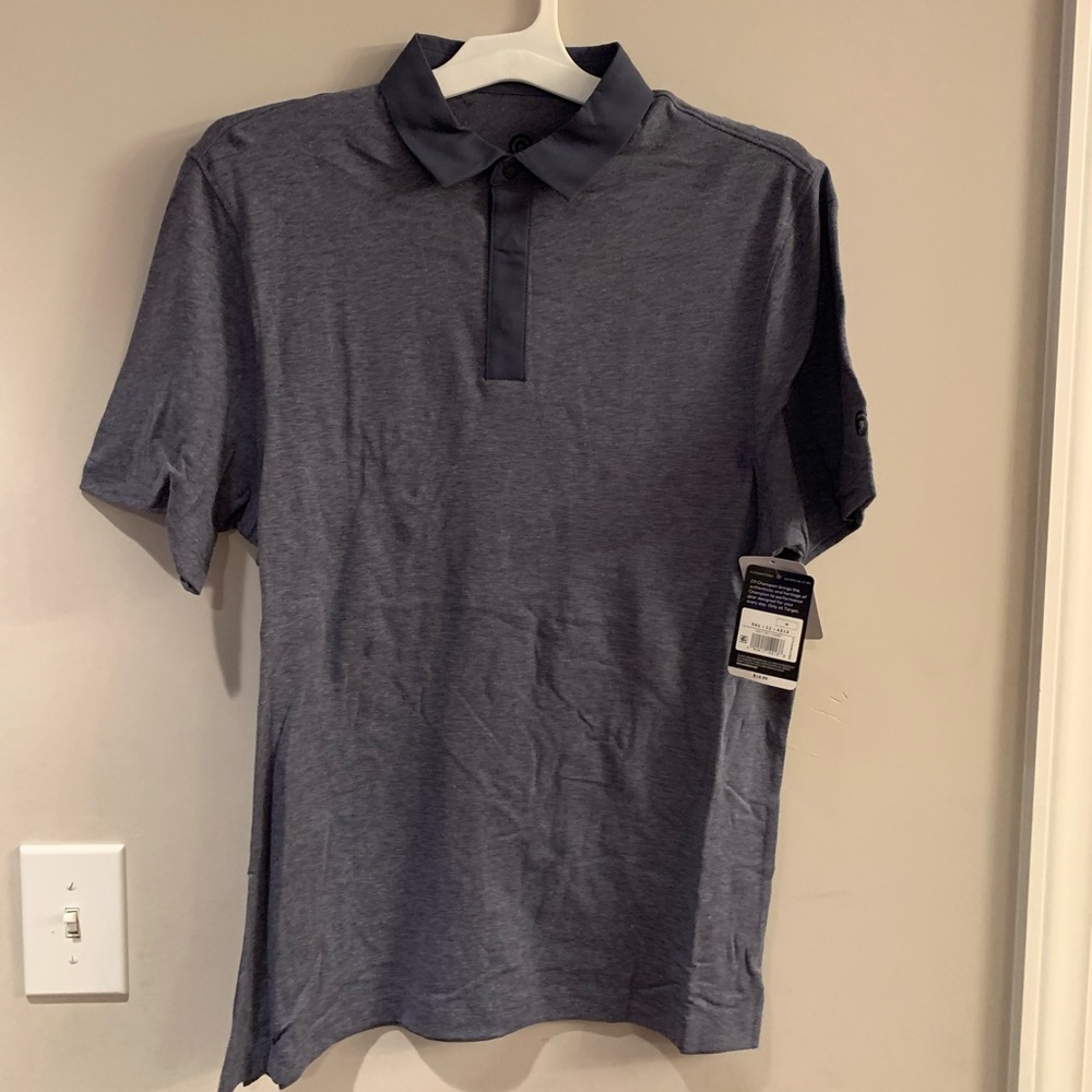 Men’s Golf Polo T-Shirt Heather Blue